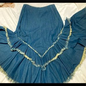 Jeanology Vintage Denim Skirt